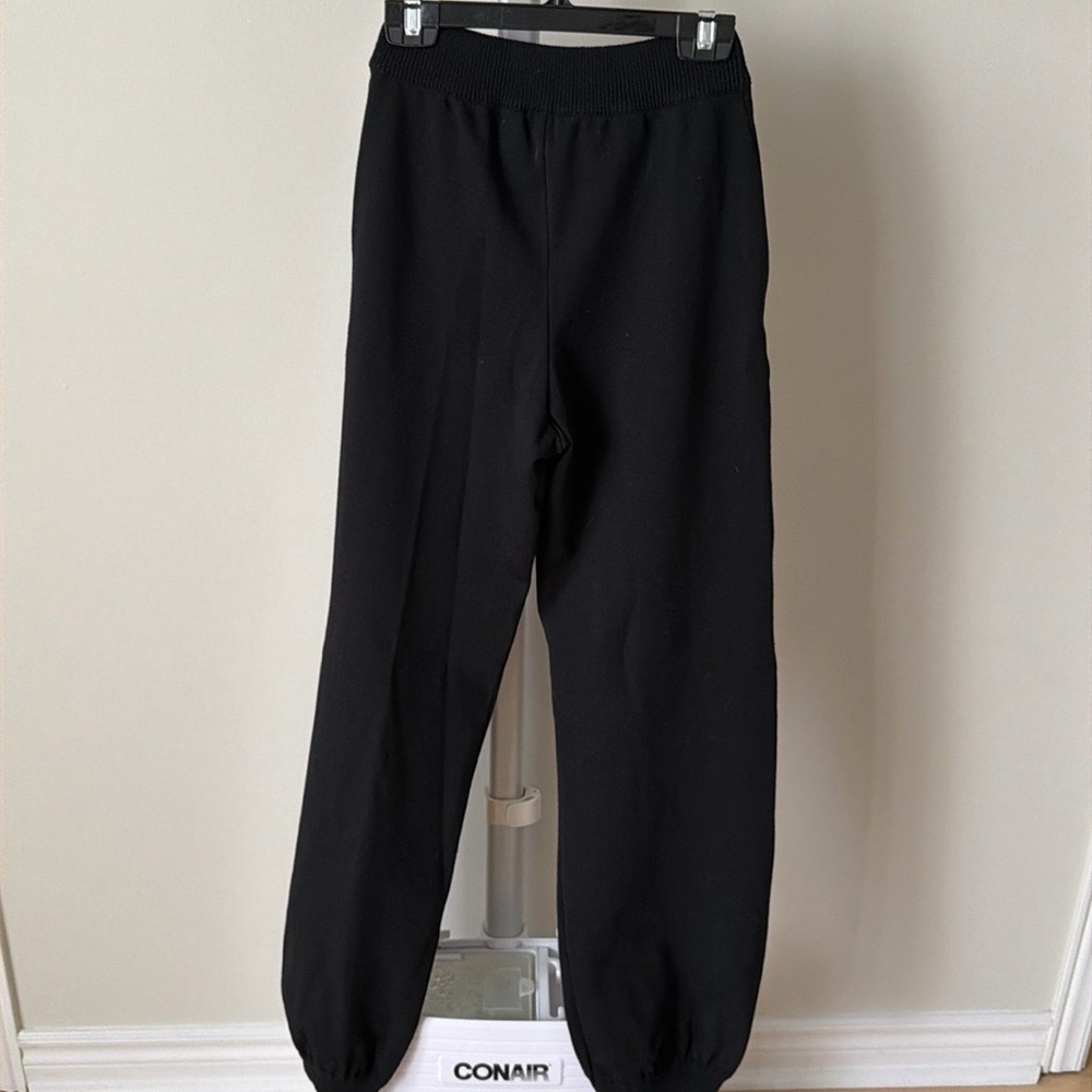 NWOT Chloe black plaid wool blend jogger pant, size S - Picture 4 of 11